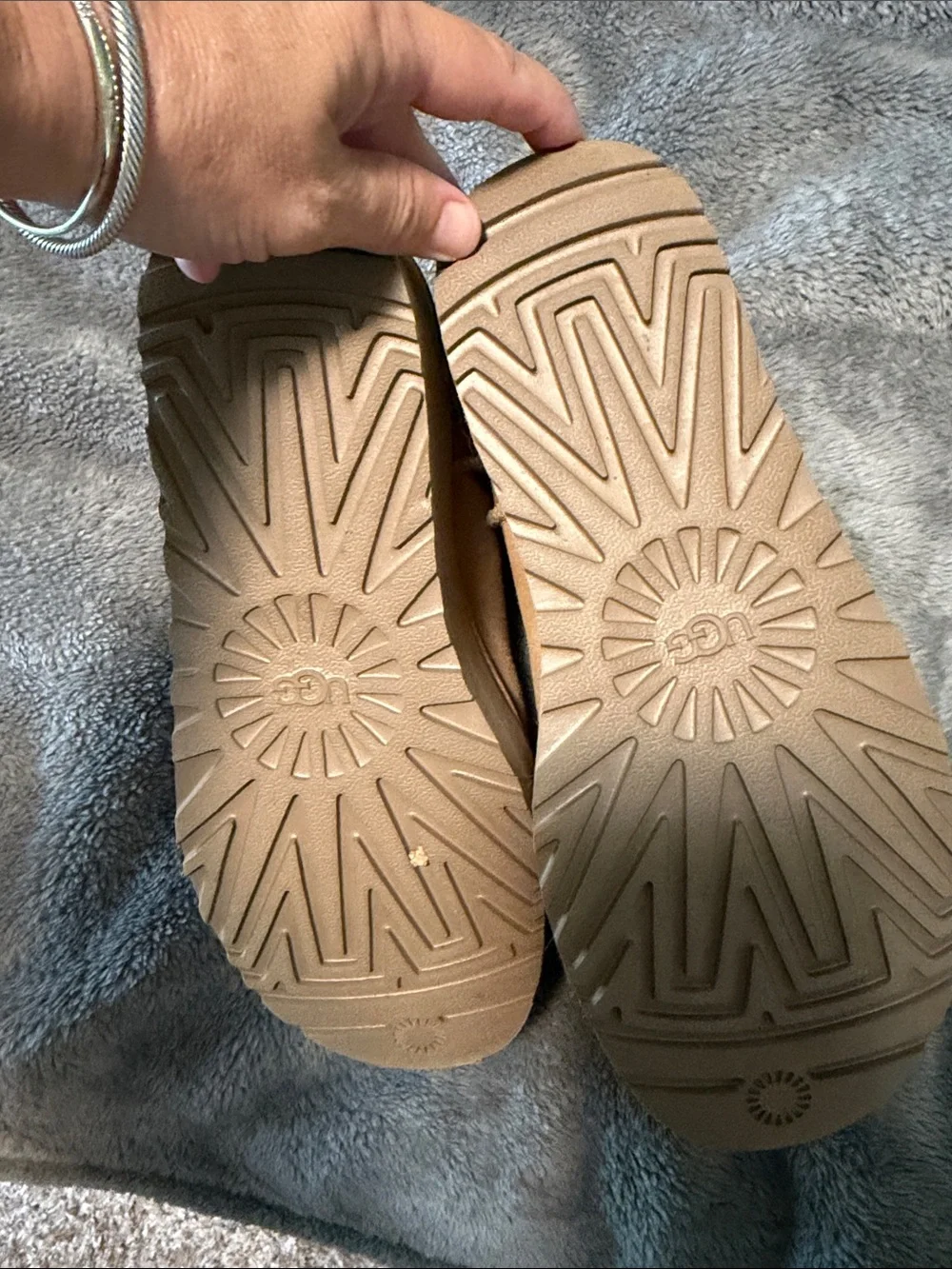 UGG Chestnut Suede Shearling-Lined Ankle Boots